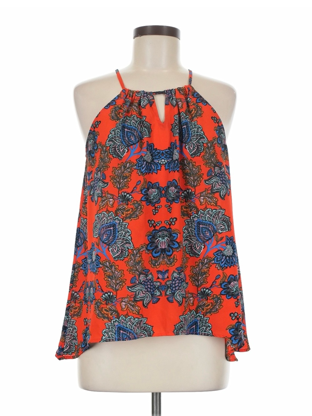 Collective Concepts Red Floral Halter Camisole